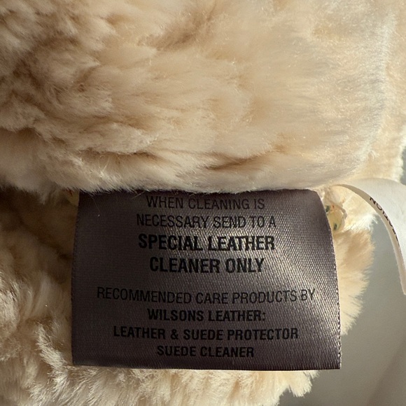 Wilsons Leather Brown Shearling Vest - Picture 5 of 8